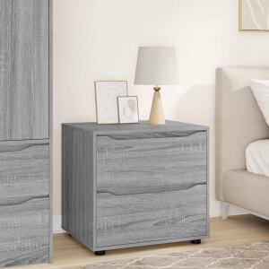 vidaXL Opbergkast Grijs Sonoma 60 x 48 x 57 cm Bewerkt hout