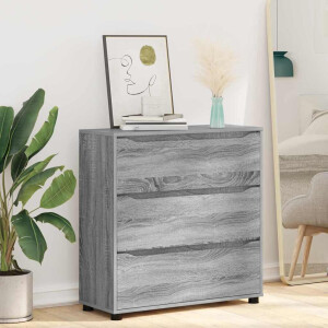 vidaXL Opbergkast Grijs Sonoma 80 x 31 x 81 cm Bewerkt hout