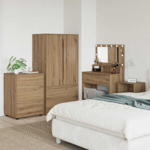 vidaXL Opbergkast Artisan Eiken 60 x 48 x 81 cm Bewerkt hout