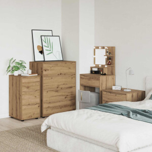 vidaXL Opbergkast Artisan Eiken 40 x 48 x 81 cm Bewerkt hout