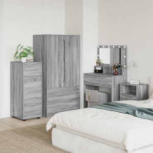 vidaXL Opbergkast Grijs Sonoma 40 x 48 x 105 cm Bewerkt hout