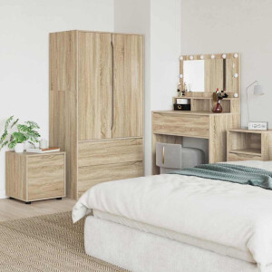 vidaXL Badkamer Kast Sonoma Eiken 40,5 x 40 x 44 cm Bewerkt hout