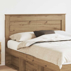vidaXL Hoofdbord met hoofdeinde Wit 140 cm Bewerkt hout
