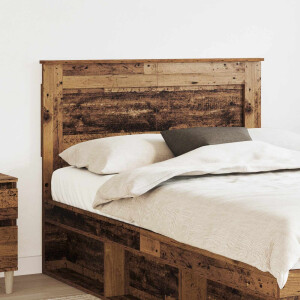 vidaXL Hoofdbord met hoofdeinde Oud Hout 135 cm Bewerkt hout