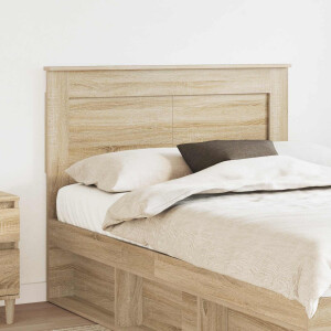 vidaXL Hoofdbord met hoofdeinde Sonoma Eiken 120 cm Bewerkt hout