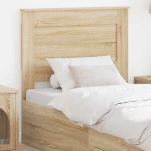 vidaXL Hoofdbord met hoofdeinde Sonoma Eiken 80 cm Bewerkt hout