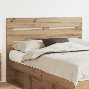 vidaXL Hoofdbord Artisan Eiken Bewerkt hout