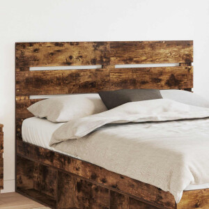 vidaXL Hoofdbord Gerookt eiken Bewerkt hout