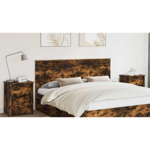 vidaXL Hoofdbord Gerookte Eik 100 cm Geconstrueerd hout