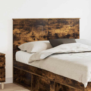 vidaXL Hoofdbord Gerookte Eik 100 cm Geconstrueerd hout