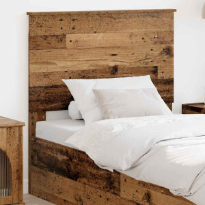 vidaXL Hoofdbord met hoofdeinde Oud Hout 100 cm Bewerkt hout