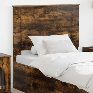 vidaXL Hoofdbord Gerookte Eik 100 cm Geconstrueerd hout