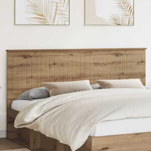 vidaXL Hoofdbord met hoofdeinde Artisan Eiken 180 cm Bewerkt hout