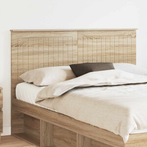 vidaXL Hoofdbord met hoofdeinde Sonoma Eiken 140 cm Bewerkt hout