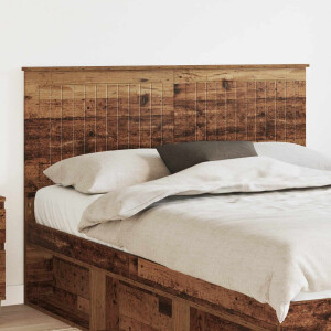 vidaXL Hoofdbord met hoofdeinde Oud Hout 140 cm Bewerkt hout
