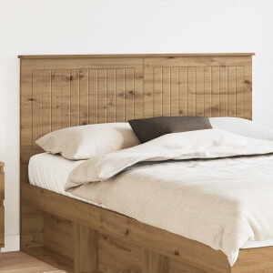 vidaXL Hoofdbord met hoofdeinde Artisan Eiken 140 cm Bewerkt hout