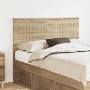 vidaXL Hoofdbord met hoofdeinde Sonoma Eiken 135 cm Bewerkt hout