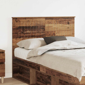 vidaXL Hoofdbord met hoofdeinde Oud Hout 135 cm Bewerkt hout