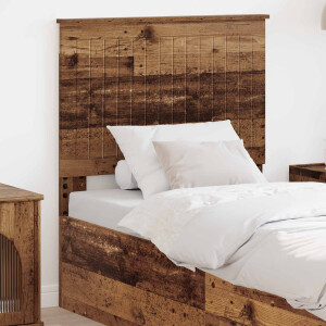 vidaXL Hoofdbord met hoofdeinde Oud Hout 80 cm Bewerkt hout