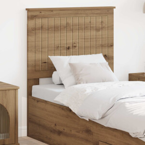 vidaXL Hoofdbord met hoofdeinde Artisan Eiken 75 cm Bewerkt hout