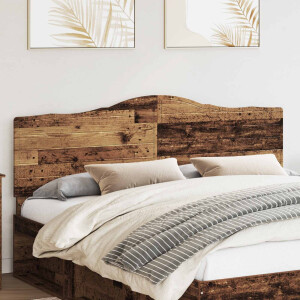 vidaXL Hoofdbord Oud Hout Bewerkt hout