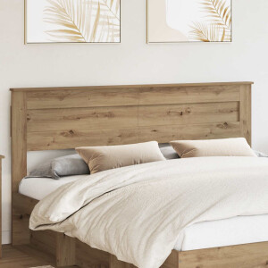 vidaXL Hoofdbord Artisan Eiken Bewerkt hout