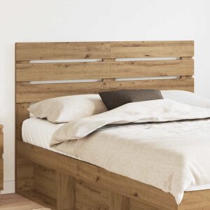 vidaXL Hoofdbord Artisan Eiken Bewerkt hout