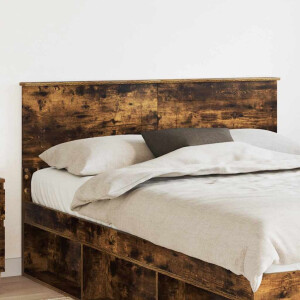 vidaXL Hoofdbord Gerookt eiken Bewerkt hout