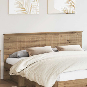 vidaXL Hoofdbord Artisan Eiken Bewerkt hout