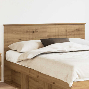 vidaXL Hoofdbord Artisan Eiken Bewerkt hout