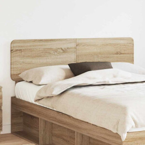 vidaXL Hoofdbord met hoofdeinde Sonoma Eiken 160 cm Bewerkt hout