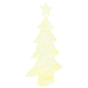 vidaXL Kerstboom met 160 LED Warmwit 150 cm Acryl