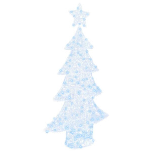 vidaXL Kerstboom met 160 LED Koudwit 150 cm Acryl