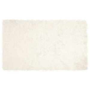 vidaXL Tapijt van imitatie TAFALLA Wit 100 x 200 cm Polyester