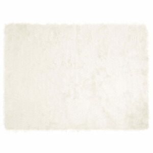 vidaXL Tapijt van imitatie TAFALLA Wit 160 x 230 cm Polyester