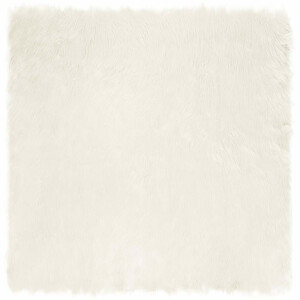 vidaXL Tapijt van imitatie TAFALLA Wit 240 x 240 cm Polyester