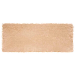 vidaXL Tapijt van imitatie TAFALLA Beige 80 x 200 cm Polyester