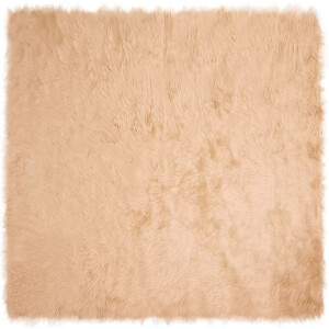 vidaXL Tapijt van imitatie TAFALLA Beige 240 x 240 cm Polyester
