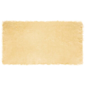 vidaXL Tapijt van imitatie TAFALLA Crèmekleurig 60 x 110 cm Polyester