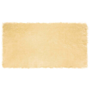 vidaXL Tapijt van imitatie TAFALLA Crèmekleurig 80 x 150 cm Polyester
