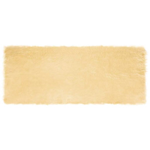 vidaXL Tapijt van imitatie TAFALLA Crèmekleurig 80 x 200 cm Polyester
