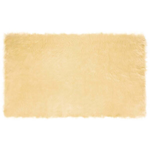 vidaXL Tapijt van imitatie TAFALLA Crèmekleurig 100 x 200 cm Polyester
