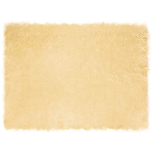 vidaXL Tapijt van imitatie TAFALLA Crèmekleurig 160 x 230 cm Polyester