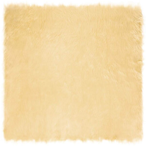 vidaXL Tapijt van imitatie TAFALLA Crèmekleurig 240 x 240 cm Polyester