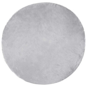 vidaXL Tapijt van imitatie TAFALLA Grijs Ø 120 cm Polyester