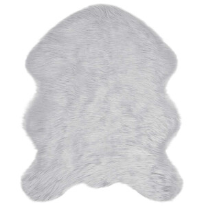 vidaXL Tapijt van imitatie TAFALLA Grijs 50 x 80 cm Polyester
