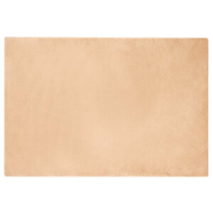 vidaXL Nep Konijnenbont Tapijt Taupe 120 x 170 cm Polyester