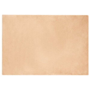 vidaXL Nep Konijnenbont Tapijt Taupe 140 x 200 cm Polyester