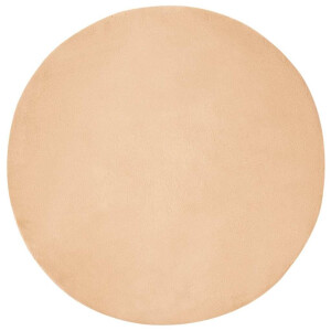 vidaXL Nep Konijnenbont Tapijt Taupe Ø 200 cm Polyester