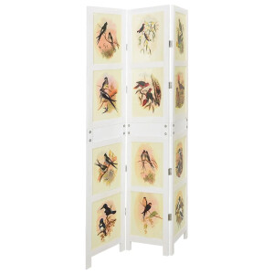 vidaXL Romdivider Paneel Wit 106 x 165 cm MDF